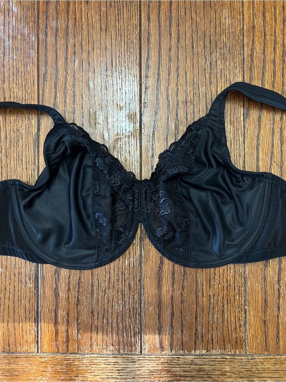 Lunaire Bra Half Lace Full Figure Unlined Underwire 34DD